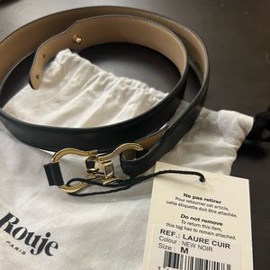 Rouje LAURE belt NWT size M black